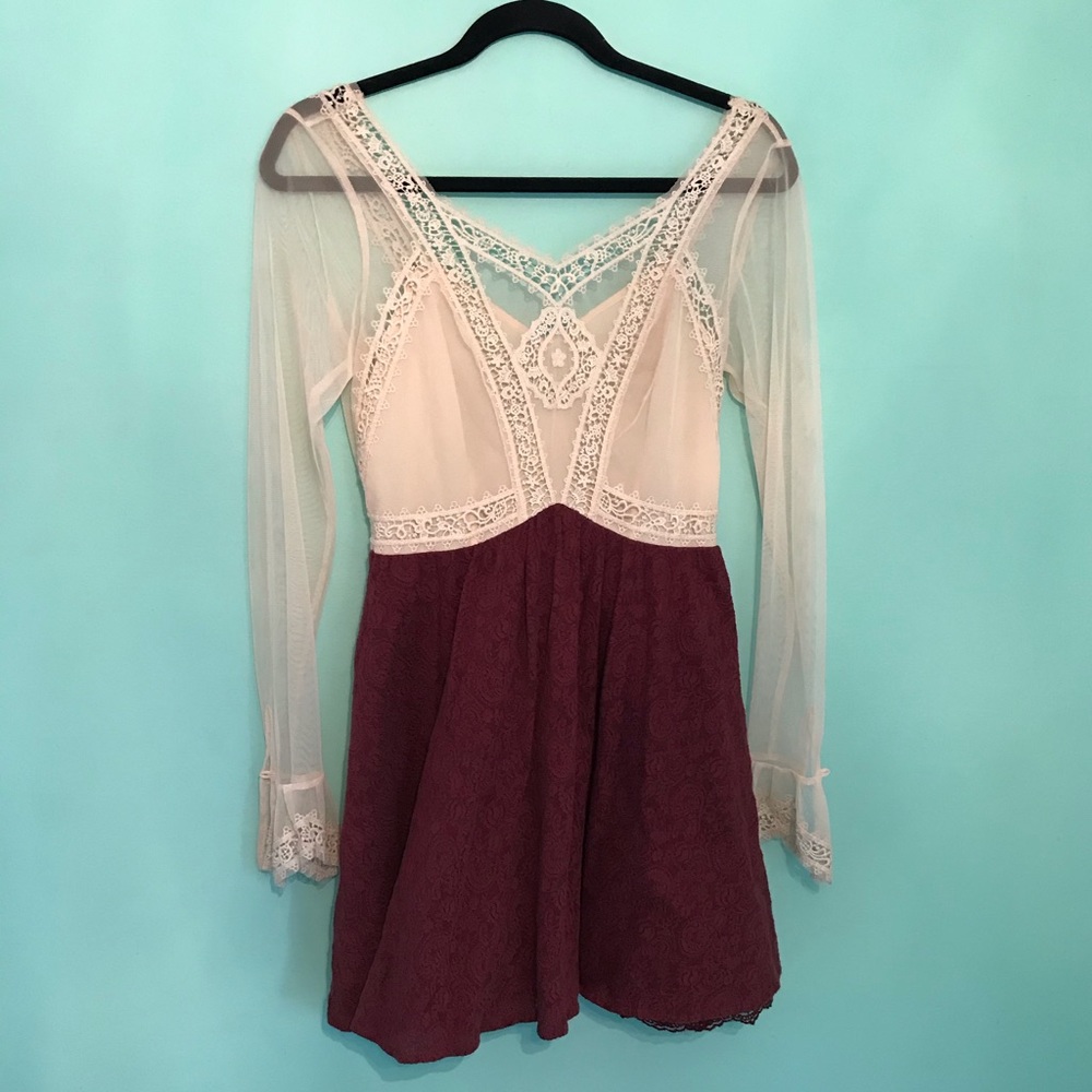 Free people lace top dress romantic Valentine’s Day